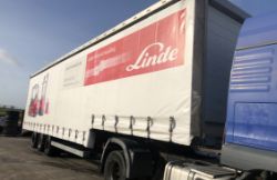 LAURANCE DAVID TRI AXLE 13.6M STEPFRAME PLANT / VEHICLE TRANSPORTER TRAILER **WITH HYDRAULIC RAMP**