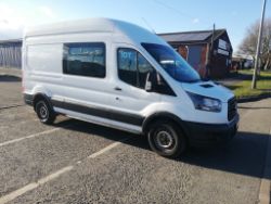 2018 68 FORD TRANSIT WELFARE VAN - 122K MILES - L3H3 - NIGHT HEATER - 7 SEATS - BP68 WGD