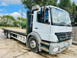 MERCEDES AXOR 6X2 FLAT BED LORRY C/W REAR LIFT