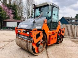 HAM DV70 DOUBLE DRUM ROLLER * 3025 HOURS * C/W TARMAC CUTTER