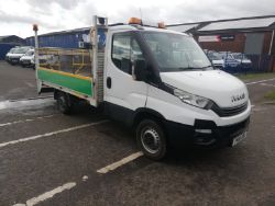 2018 18 IVECO DAILY DROPSIDE TAIL LIFT - MWB - 99K MILES - EURO 6
