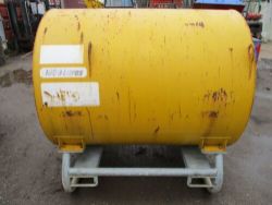 FUEL PROOF 1000 LITRE BUNDED FUEL BOWSER DIESEL TANK TOWABLE DELIVERY ELEC PUMP