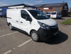 2015 15 VAUXHALL VIVARO PANEL VAN - EX BT - 89K MILES - TWIN SIDE DORRS- ROOF RACK - FE15 RWO