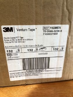 132 X 3M VENTURE TAPE DOUBLE COATED TAPE - 9MM X 50M DOUBLE SIDED ADHESIVE TAPES