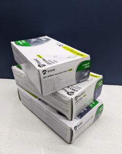 3X DISPOSABLE GLOVE NITRILE PH SHIELD GD19 BLUE LARGE (PACK OF 100) L