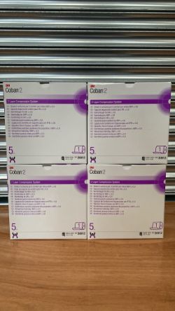4 BOXES OF 3M COBAN 2 - 2 LAYER COMPRESSION SYSTEM BANDAGES MEDICAL FIRST AID SUPPLIES RRP £600+