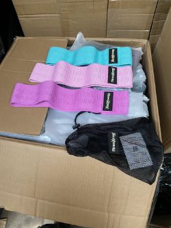 X48 3PC HIP RESISTANCE BAND SETS