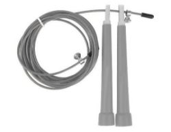 X100 PCS GREY ADJUSTABLE WIRE SKIPPING ROPES RRP £600