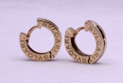 BVLGARI B.ZERO1 585 14 CT YELLOW GOLD HUGGIE EARRINGS LADIES UK 7.7G