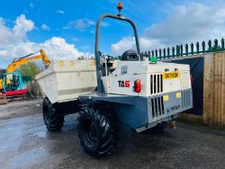 TEREX TA6 DUMPER 3 TON STRAIGHT 2015 1176 HOURS GOOD TYRES