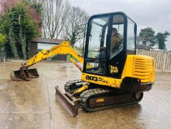 JCB 803 PLUS TRACKED EXCAVATOR C/W 2 X BUCKETS & RUBBER TRACKS