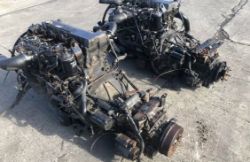 2 X ISUZU HE1 ,4 CYL TURBO DIESEL ENGINE AND TRANSMISS