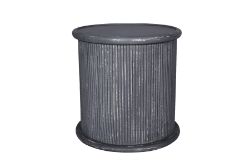 5 X MANGO WOOD STRIPE GREY DISTRESSED SOFA TABLE ND0053