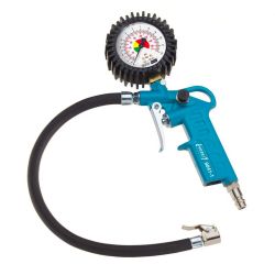 HAZET PROFESSIONAL HEAVY DUTY CAR TYRE PRESSURE GAUGE 0-12 BAR 9041-1