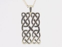 ORTAK CELTIC PENDANT STERLING SILVER LADIES CHAIN NECKLACE 18.25