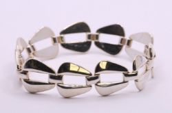 STERLING SILVER LADIES CHAIN LINK BRACELET 7