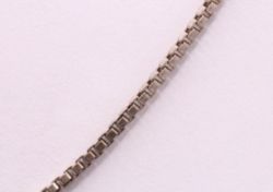 STERLING SILVER BOOK CHAIN NECKLACE 15.5