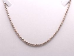 925 STERLING SILVER ROPE CHAIN NECKLACE 17.5