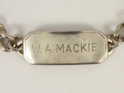 VINTAGE IDENTITY BRACELET STERLING SILVER 8.5