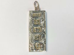 VINTAGE BULLION BAR PENDANT STERLING SILVER LADIES GENTS 925 31G IG79