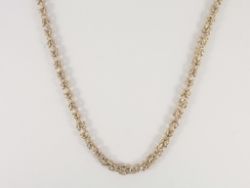 BYZANTINE CHAIN NECKLACE STERLING SILVER LADIES 17.25
