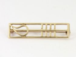 RENNIE MACKINTOSH BROOCH CARRICK JEWELLERY 9CT GOLD LADIES 375 3.6G CS90