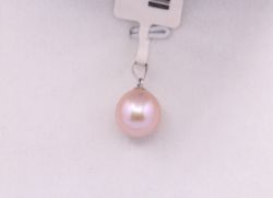 PINK PEARL PENDANT CHARM CULTURED FU CAN CHINESE LUCKY 10.5MM LADIES AAC132