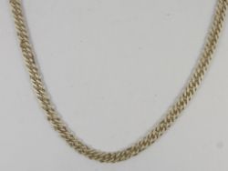 DOUBLE CURB CHAIN NECKLACE STERLING SILVER LADIES GENTS 20
