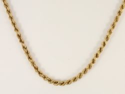 ROPE CHAIN NECKLACE 9CT YELLOW GOLD LADIES GENTS 20.5