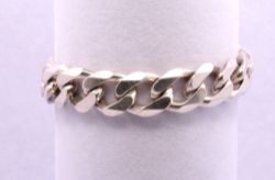 STERLING SILVER CUBAN CHAIN BRACELET 8