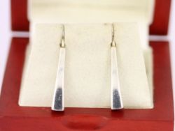 LADIES DROP EARRINGS STERLING SILVER STUNNING 925 3.8G ST71