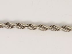 PRINCE OF WALES CHAIN NECKLACE STERLING SILVER LADIES GENTS 17.5