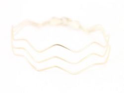 WAVE STYLE BANGLE STERLING SILVER LADIES STUNNING BRACELET 925 7.6G CK66