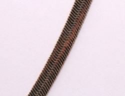 STERLING SILVER LADIES FLAT OMEGA CHAIN NECKLACE 18