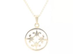 ORTAK ST MAGNUS CROSS PENDANT STERLING SILVER NECKLACE 925 4.7G CK93