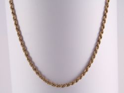 ROPE CHAIN NECKLACE 9CT YELLOW GOLD LADIES GENTS 18