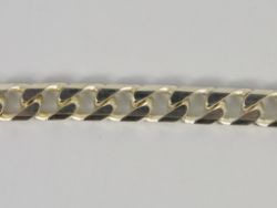 CURB CHAIN NECKLACE STERLING SILVER GENTS THICK HEAVY 19.75