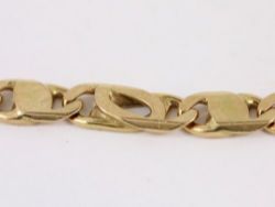 MARINER CHAIN NECKLACE 9CT GOLD LADIES STUNNING 18.25