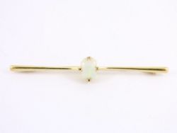 OPAL BROOCH 9CT GOLD LADIES STUNNING 375 2.6G BF88