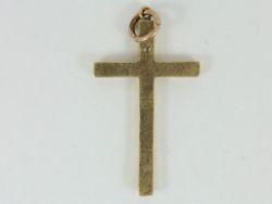 CROSS PENDANT 9CT GOLD LADIES GENTS STUNNING 375 0.6G CY85