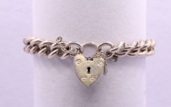 STERLING SILVER CABLE CHAIN BRACELET 7.5