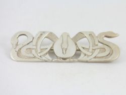 THREE NORNES BROOCH STERLING SHETLAND SILVER VINTAGE 925 11.3G CY39