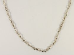 Y LINK CHAIN NECKLACE STERLING SILVER LADIES STUNNING 17.75