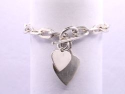 925 STERLING SILVER CABLE CHAIN BRACELET 8
