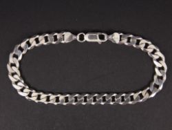 CURB CHAIN BRACELET STERLING SILVER LADIES GENTS 8.25