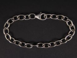 CABLE CHAIN LINK BRACELET STERLING SILVER LADIES GENTS 7.75
