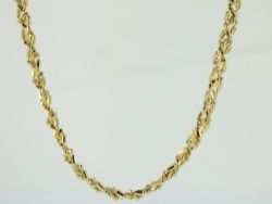 WOVEN CHAIN NECKLACE 9CT GOLD LADIES STUNNING 16.75