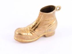 BOOT CHARM VINTAGE 9CT GOLD 375 CHARMS PENDANT 1.5G AG40