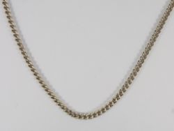 CURB CHAIN NECKLACE STERLING SILVER 18