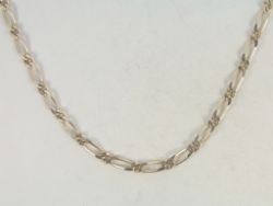 FIGARO CHAIN NECKLACE STERLING SILVER LADIES GENTS 19.75